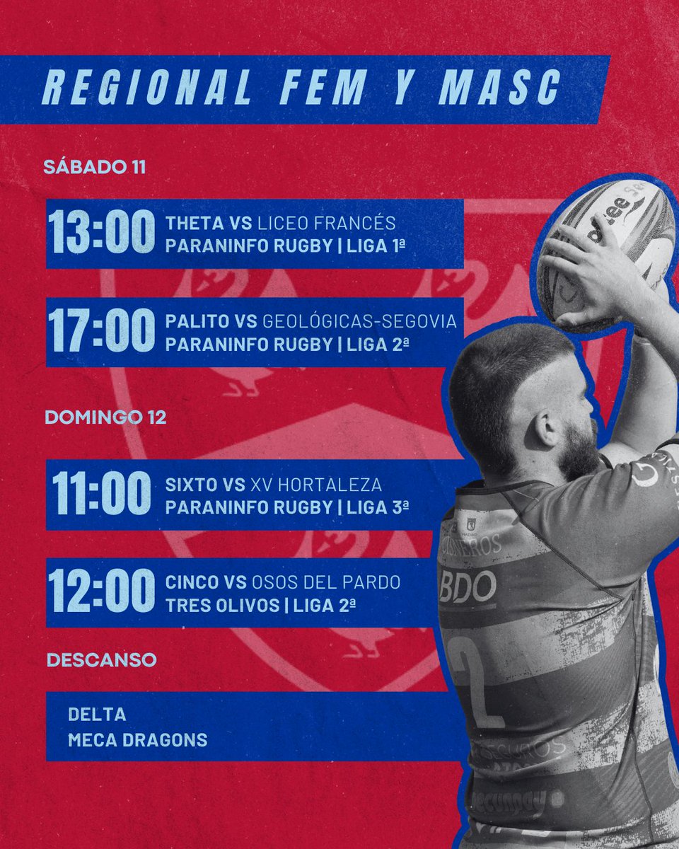 Cisneros_Rugby's tweet photo. Nuestro Regional cierra la temporada este fin de semana.
Últimos partidos para seguir compitiendo, aprendiendo y representando al club dentro del campo.
¡A por el último! 🩵💙
📸 @aleilla82 (IG)
#AleCole #RugbyMadrid #Cisneros https://t.co/aiJ57CZlnH