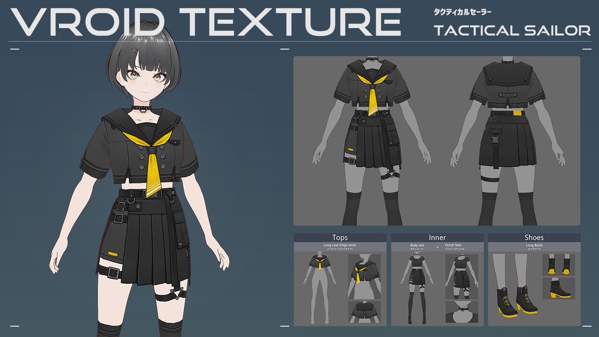 tmei_7's tweet photo. 【NEW】Tactical Sailor | OFUJI STORE  https://t.co/ZwkZGgokUj
 #VRoid #VRoidStudio #3D https://t.co/vfgHbL7WMR