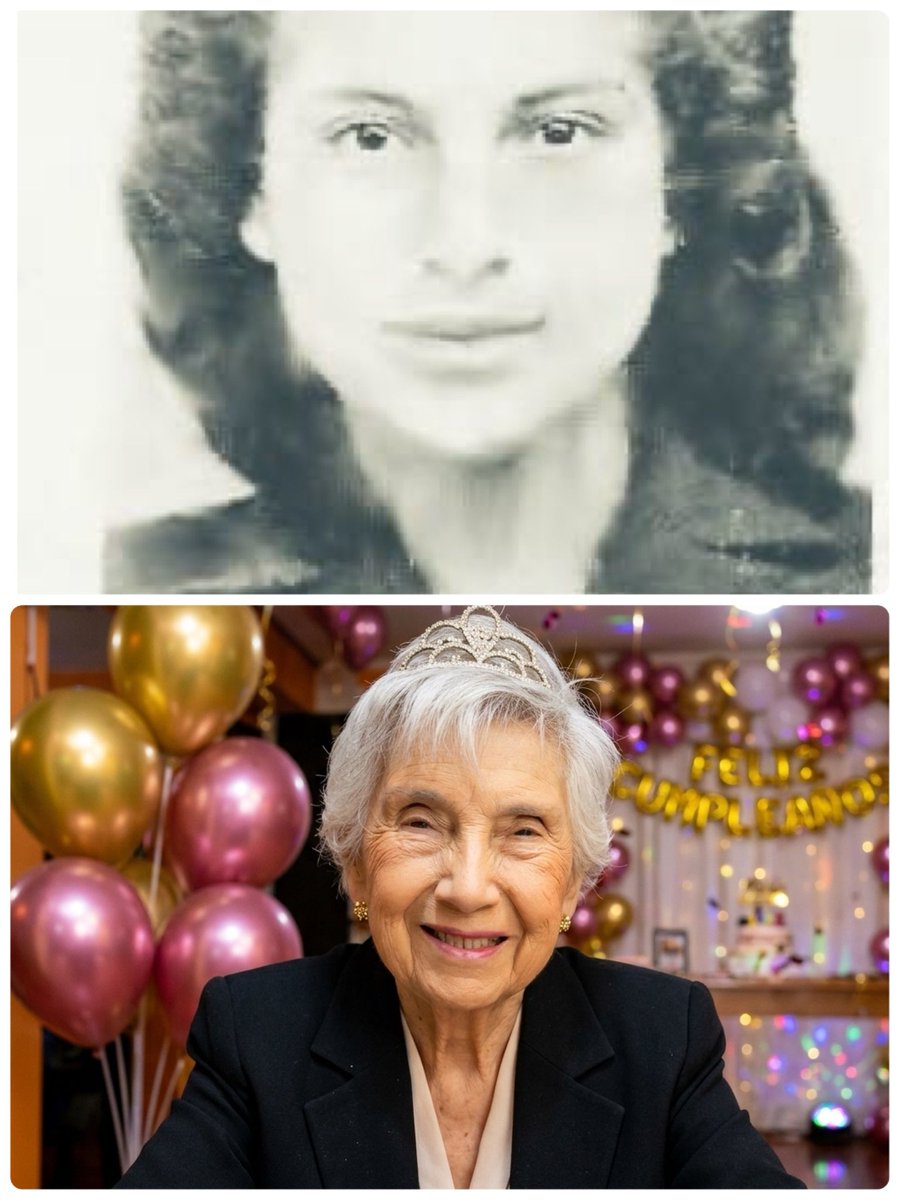 marianapilarg's tweet photo. Un saludo por favor 🙏🏻 @MuchoGustoMEGA @KarendTV @jananeme @Sepulinares Hoy mi madre adorada cumple 100 años de vida,orgullosa mujer Iquiqueña,su nombre IDALIA ROSALES, y le envío un saludo gigante, te amo mamá con mi vida!!! Mi misión es que seas feliz hasta el último suspiro 🥳 https://t.co/Jin36fxeRM