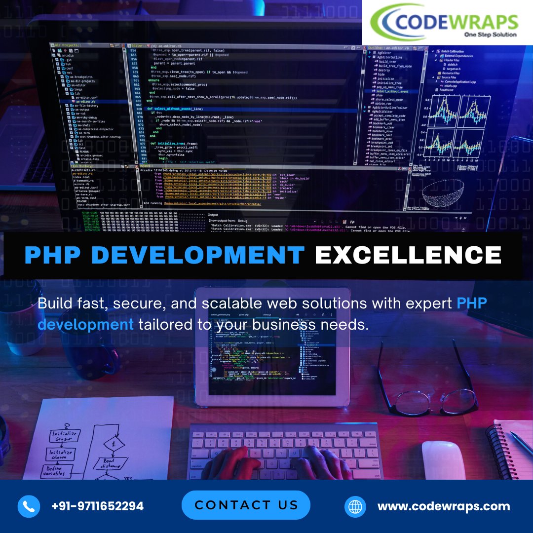 codewraps_it's tweet photo. Take your web projects to the next level with powerful and scalable solutions!
At CodeWraps, we deliver expert PHP development tailored to your business needs-fast, secure, and performance-driven. 

Contact us today
https://t.co/OidJyUHHBv https://t.co/nQB6qDdQhm
