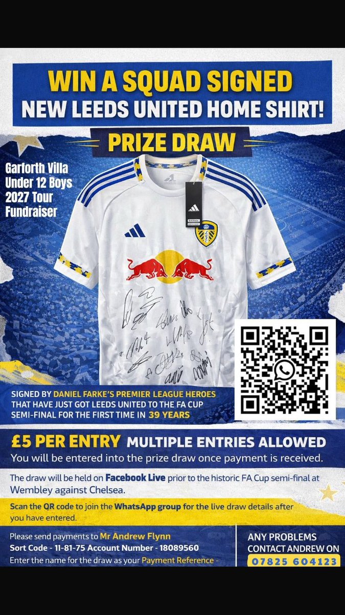 paul_freer's tweet photo. Raising money for my son’s team where I am a coach! 
Well worth a go #lufc https://t.co/raMp7DqrfN
