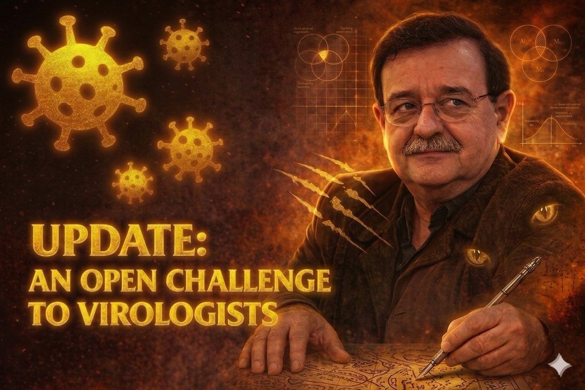 ViroLIEgy's tweet photo. On April Fools, highly decorated virologist Jose Esparza visited my Facebook page. The only joke that day? His responses to my challenge to provide scientific evidence satisfying Koch’s Postulates for his claims about the existence of "pathogenic viruses." Link in the comments. https://t.co/x17GAAPSxZ