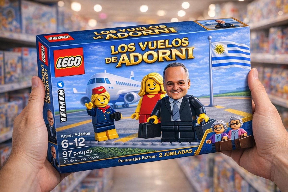 Ya salió a la venta los vuelos de <a href="/madorni/">Manuel Adorni</a> 

Tiene los personajes extras de 2 jubiladas 😂😂😂😂😂😂

Ahhhh infaltable!!!! Incluido el 3% de <a href="/KarinaMileiOk/">Karina Milei</a> 🤭🤭🤭😂😂😂😂
