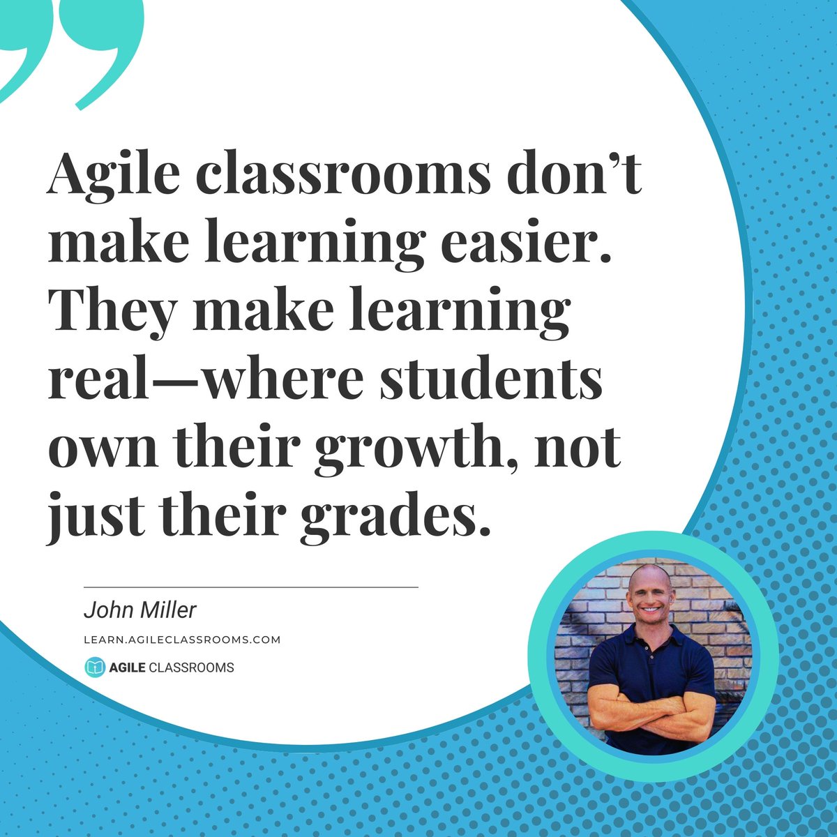 agileschools's tweet photo. When students drive their own learning, grades become a side effect of growth. #AgileClassrooms #SelfDirectedLearning https://t.co/Cr8rhsmfmm