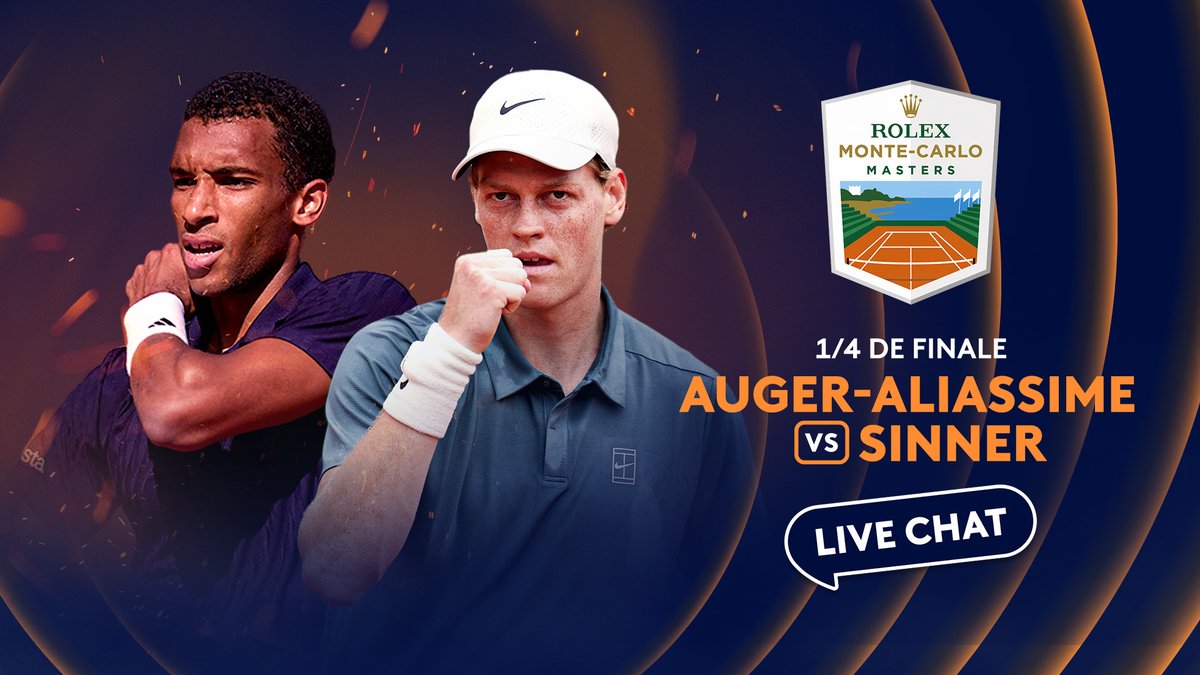 francetvpro's tweet image. #Évenement | @francetvsport

🔥 Le #RolexMonteCarloMasters se poursuit aujourd'hui sur la chaîne sport de France Télévisions  

🎾 Le choc opposant Félix Auger Aliassime à Jannik Sinner comptant pour les 1/4 de finale du tournoi

➡️À suivre sur france.tv