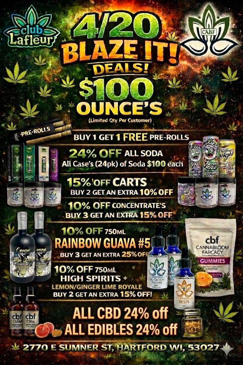 CB_Farmacy's tweet photo. 10 DAYS TILL 4/20!!!!!!! https://t.co/w7YPp4uvRD