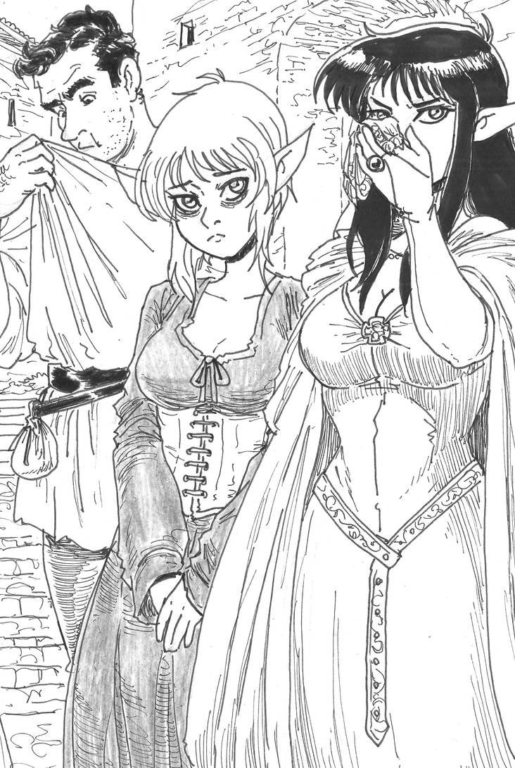 shabazik's tweet photo. “something stinks” said the Elf.
“Really? Sorry, I thought I was in my sunday-best.” Said the human. “Thought I don’t smell anything.”
“Not you! Her!”  She pointed the other elf.
“She smells like wild flowers?”
“She reeks of LOW ELF”
“Aren’t you both elves?”
“I am a HIGH ELF!!” https://t.co/jElz0UVIow