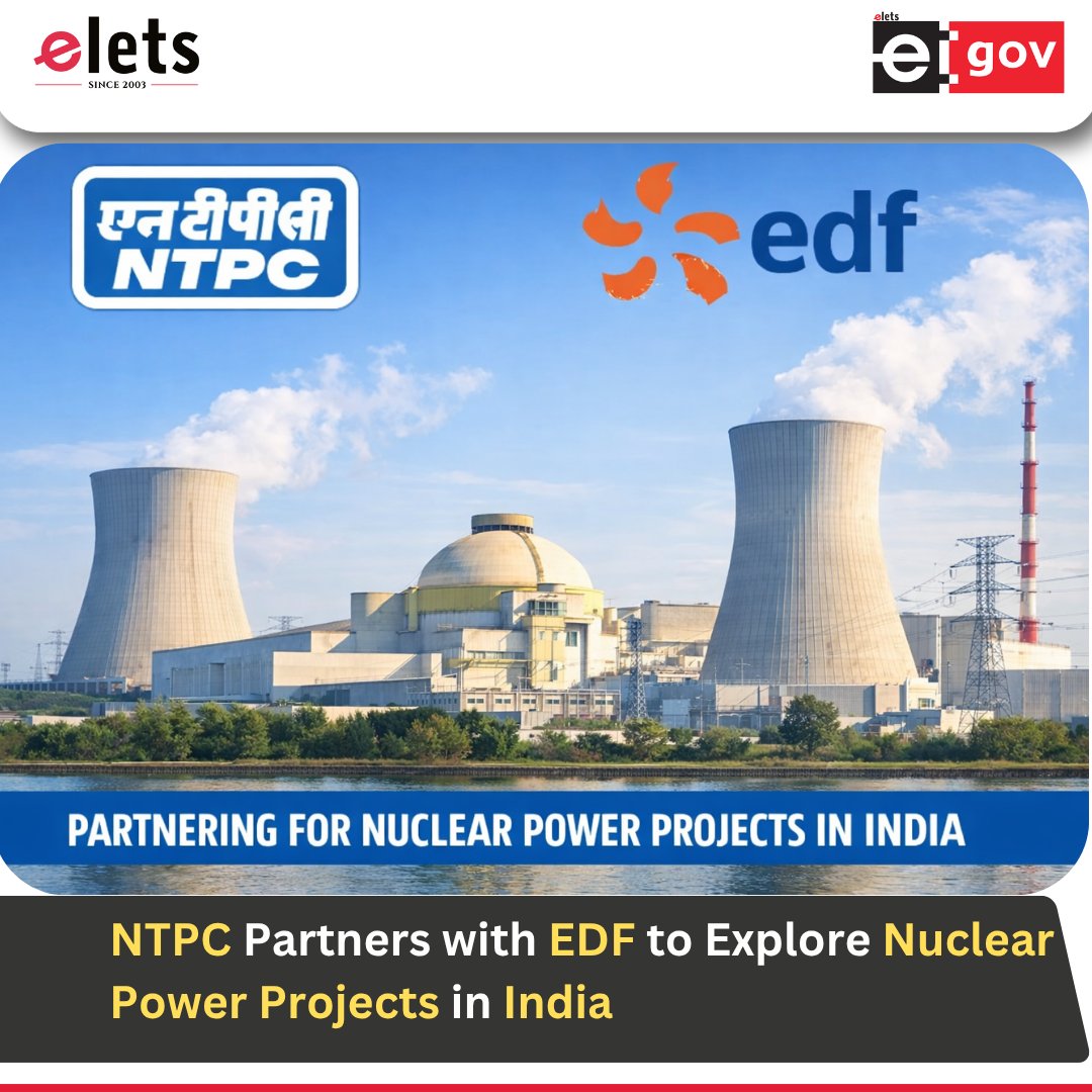 egovonline's tweet image. In a move that signals India’s growing focus on clean and reliable energy, @ntpclimited has signed a Memorandum of Understanding (MoU) with France’s @EDFofficiel to explore collaboration in nuclear power development.

Read more: tinyurl.com/49hj8mje

#NTPC #EDF #NuclearEnergy