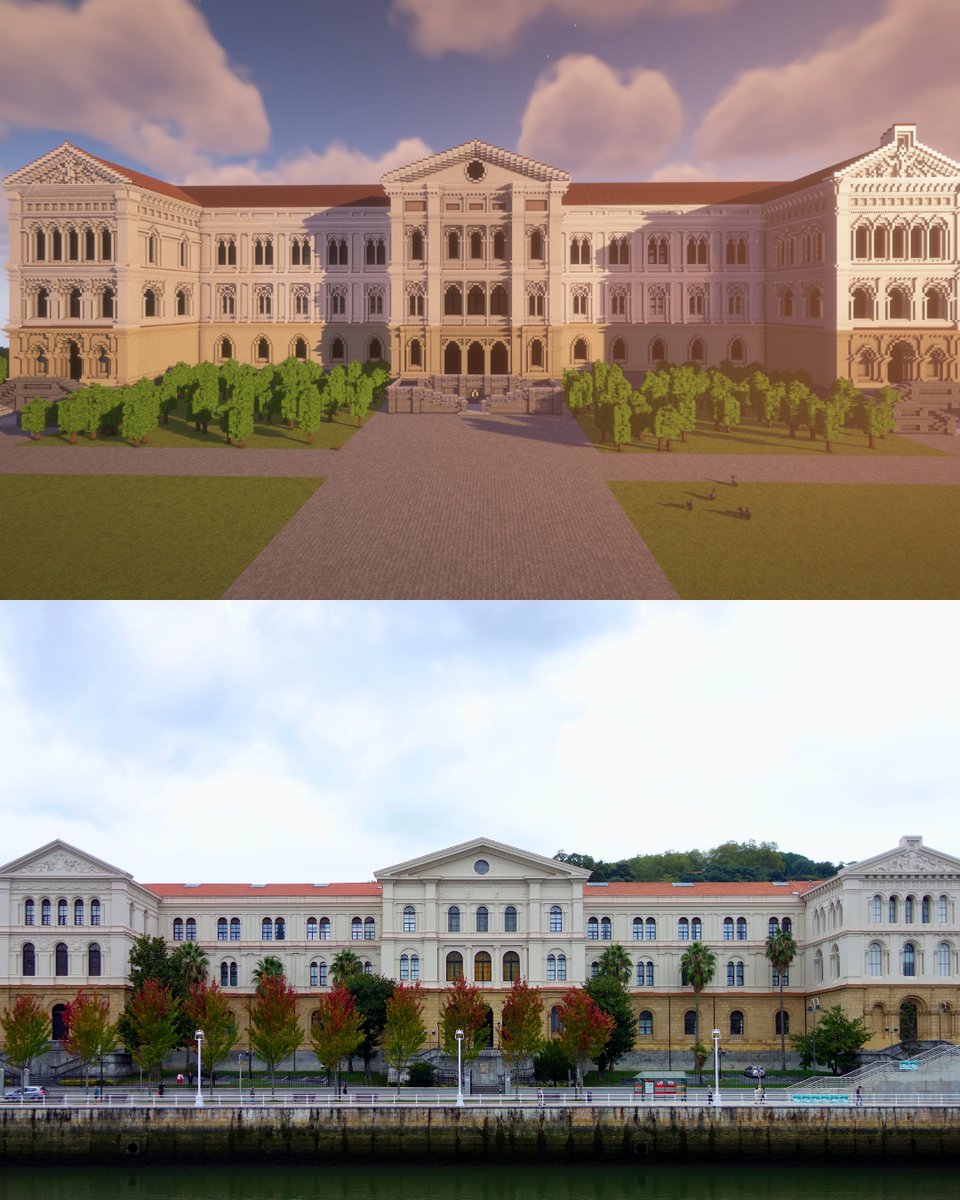 Minecrafteate's tweet photo. Edificio La Literaria (Universidad de Deusto) Bilbao Minecraft VS Realidad 

#bilbao #deusto #minecraft #minecraftbuilds #minecraftbuildings #minecraftbuild #minecraftideas #vizcaya #universidaddeusto #euskadi #euskalherria #paisvasco #minecraftcreative
Fuente: Wikimedia Commons https://t.co/yxIdDMN7RZ