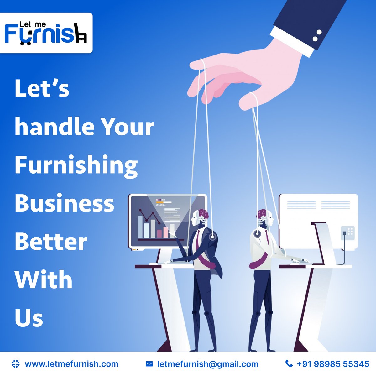 LetmeFurnish's tweet image. Your furnishing business deserves more than spreadsheets, scattered files, and endless follow-ups.

It deserves clarity, control, and growth.

#LetMeFurnish #FurnishingBusiness #InteriorBusiness #BusinessAutomation #StartupIndia #InteriorDesigners #FurnitureBusiness