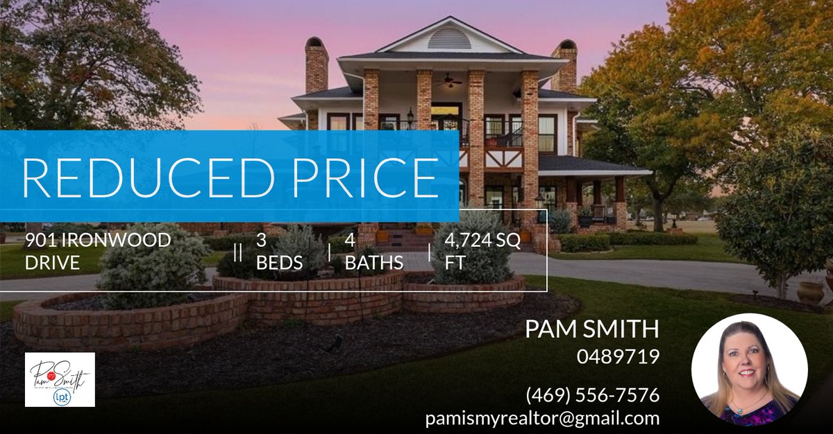 PamIsMyRealtor's tweet photo. 📍 Reduced Price 📍 This recently reduced home at 901 Ironwood Drive in Desoto won't last long, so, don't wait to set up a showing! Reach out here or at (469) 556-7576 for more information! https://t.co/tTXrjaKubD https://t.co/VlsxpqMRM4