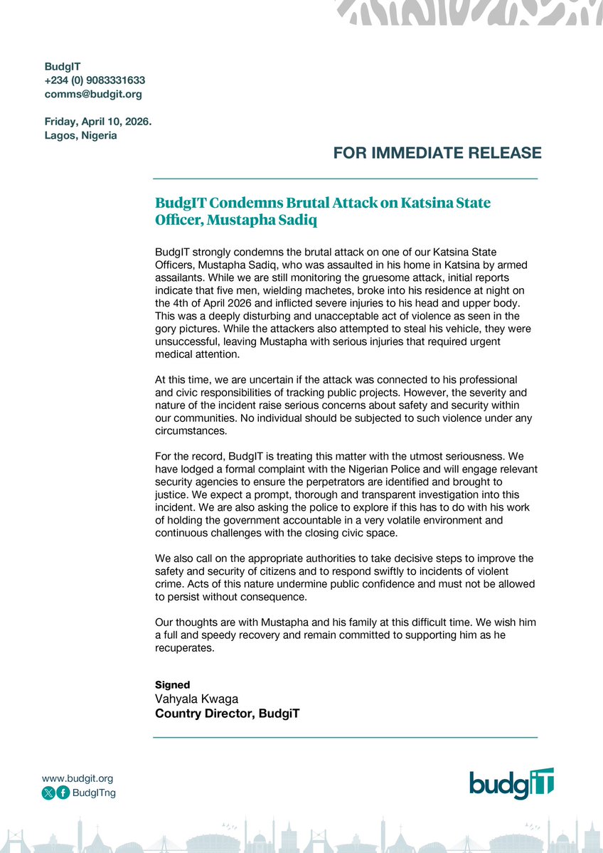 BudgIT Nigeria tweet media