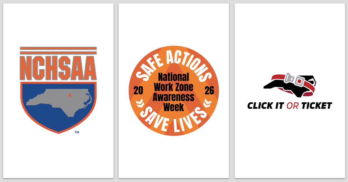 NCHSAA's tweet image. The NCHSAA and its partner, @NC_GHSP remind you that "safe actions save lives". During this National Work Zone Awareness Week, slow down &amp;amp; stay alert 👀 in work zones. #NCHSAAGameLockedIn #Orange4Safety #DriveSafe