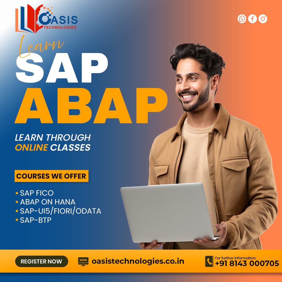 OasisTechhyd's tweet photo. 🚀 Launch Your Career with SAP Expertise!

📞 Contact: +91 8143 000705
🌐 Website: https://t.co/ukiuG5KTQj

#OasisTechnologies #LearnSAP #SAPTraining #OnlineClasses #SAPFICO #ABAPONHANA #SAPUI5 #SAPBTP #CareerGrowth #ITCourses #SkillDevelopment #JobReady #TechEducation https://t.co/WbfUthBfn9