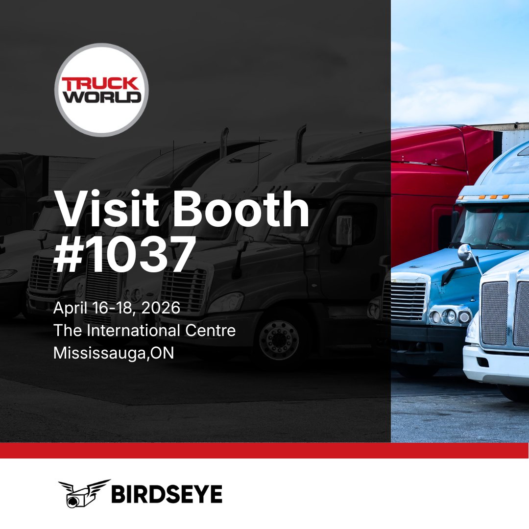 Truck World → Booth #1037

Let's chat cargo theft prevention, faster gates, AI + yard visibility

Meta sunglasses raffle

📍 April 16–18 | Mississauga
zurl.co/3pRGx

#TruckWorld2026 #Trucking #Freight