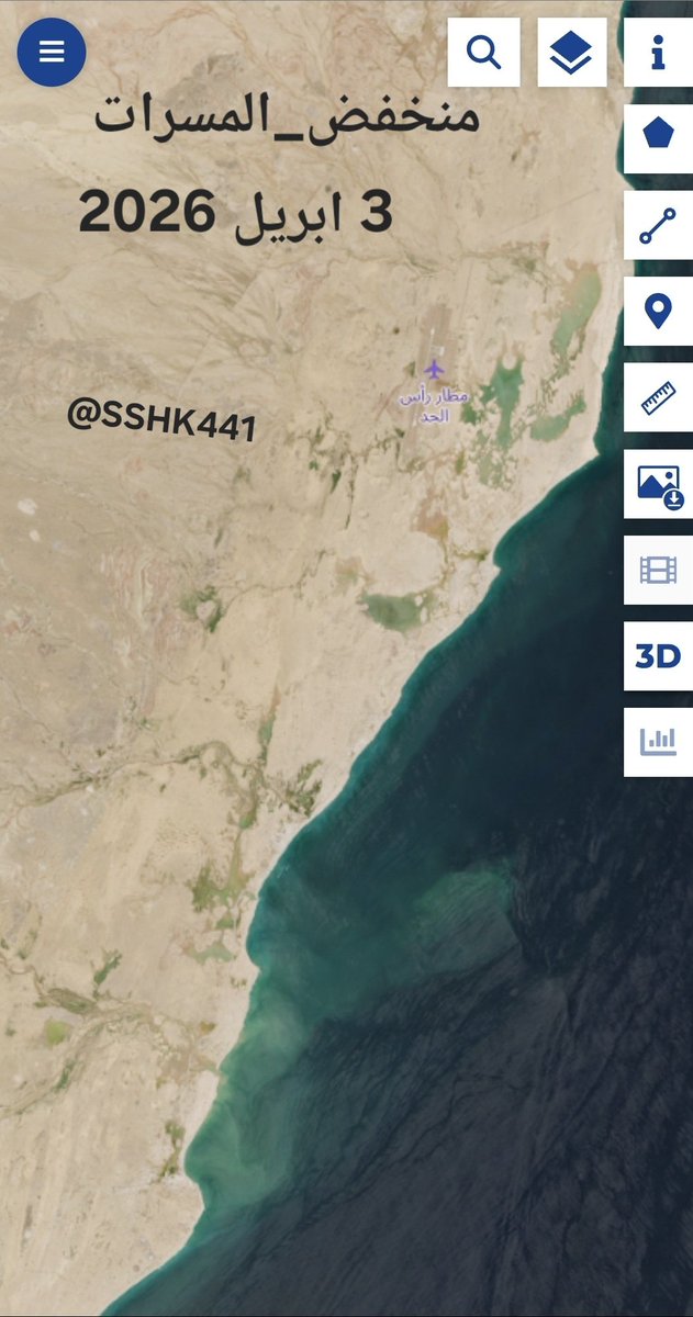 SSHK441's tweet photo. صورة عالية الدقة لتشكل البحيرات لاودية شمال شرق جعلان بني بوعلي بعد تأثير #منخفض_المسرات نتيجة الامطار الغزيرة. https://t.co/slvWc34vJQ