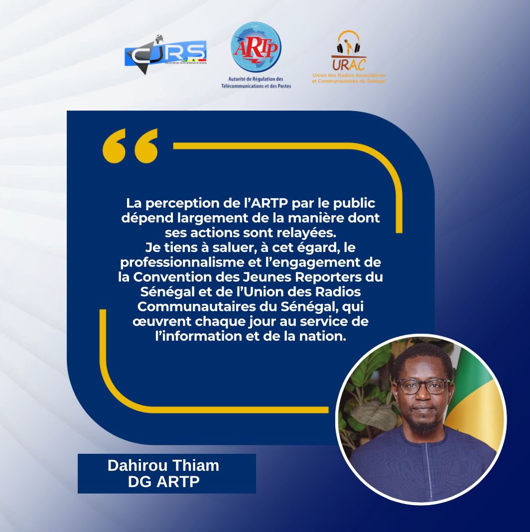 Convention des Jeunes Reporters du Sénegal tweet media