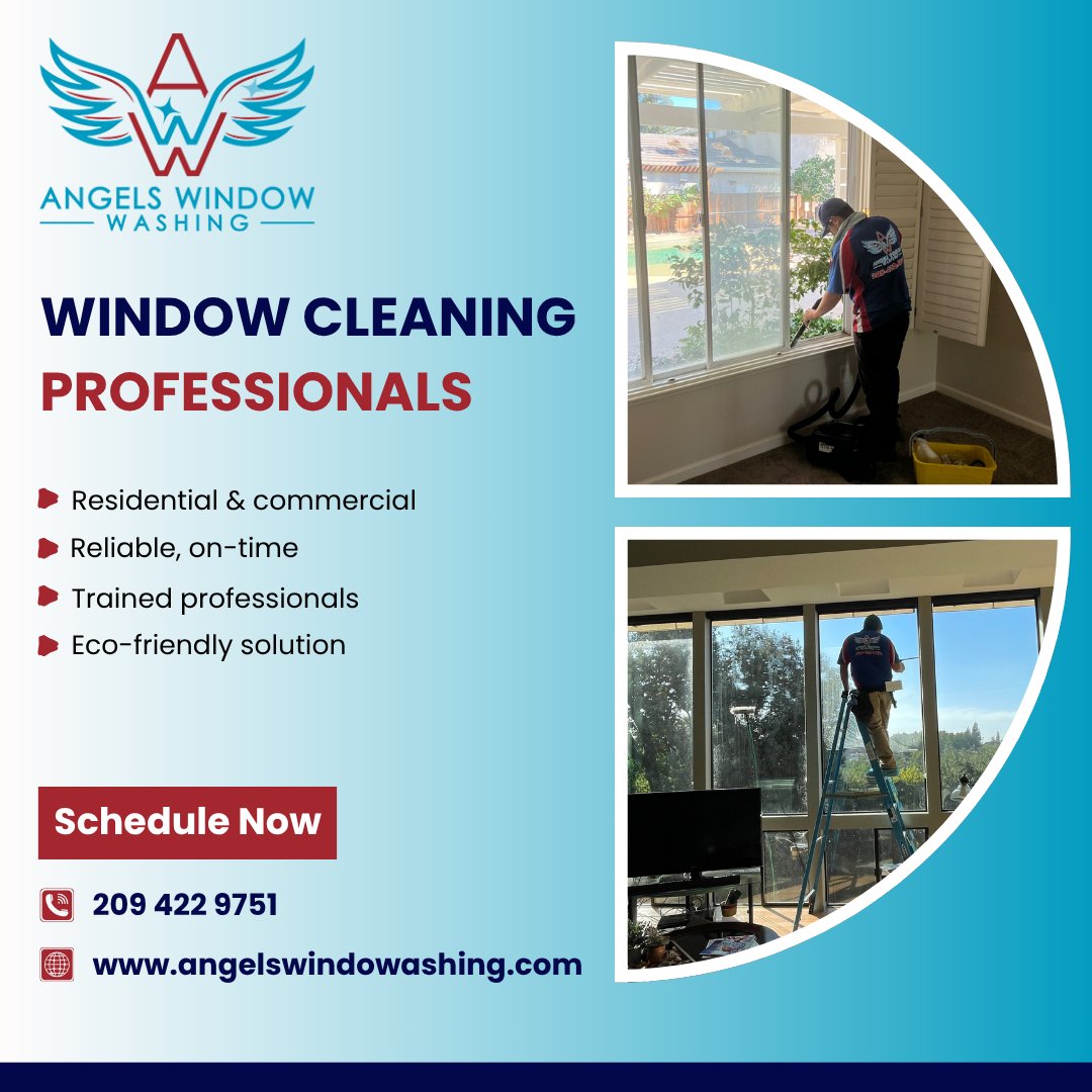Angels_window's tweet photo. Why spend your weekend on a ladder? 🪜

🏠 Reclaim your Saturday and leave the heights to the experts at Angels Window Cleaning. We provide safe, fully insured, and professional residential window cleaning that saves you time and stress.

📱 209.422.9751
#Cleaning #WindowWashing https://t.co/0XbwVUFknP