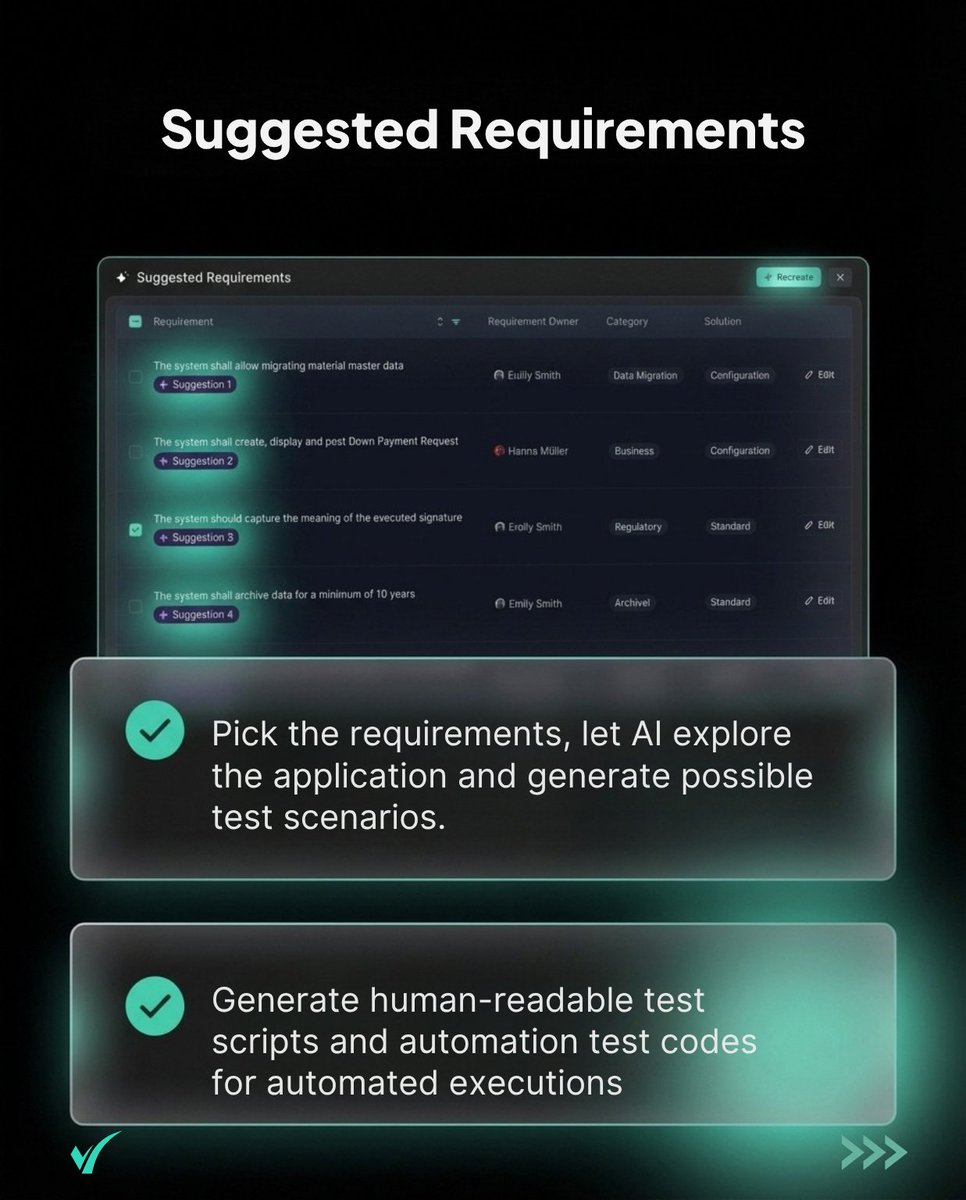 Validfor_VLM's tweet photo. 👉 Risk-based prioritization
👉 AI-generated test scenarios
👉 End-to-end traceable validation lifecycle

Validfor transforms validation from a document-heavy process into a connected, intelligent, and continuous system.

In one platform:
✔ Requirements
✔ Risk
✔ Test https://t.co/4LRqw0pIF7