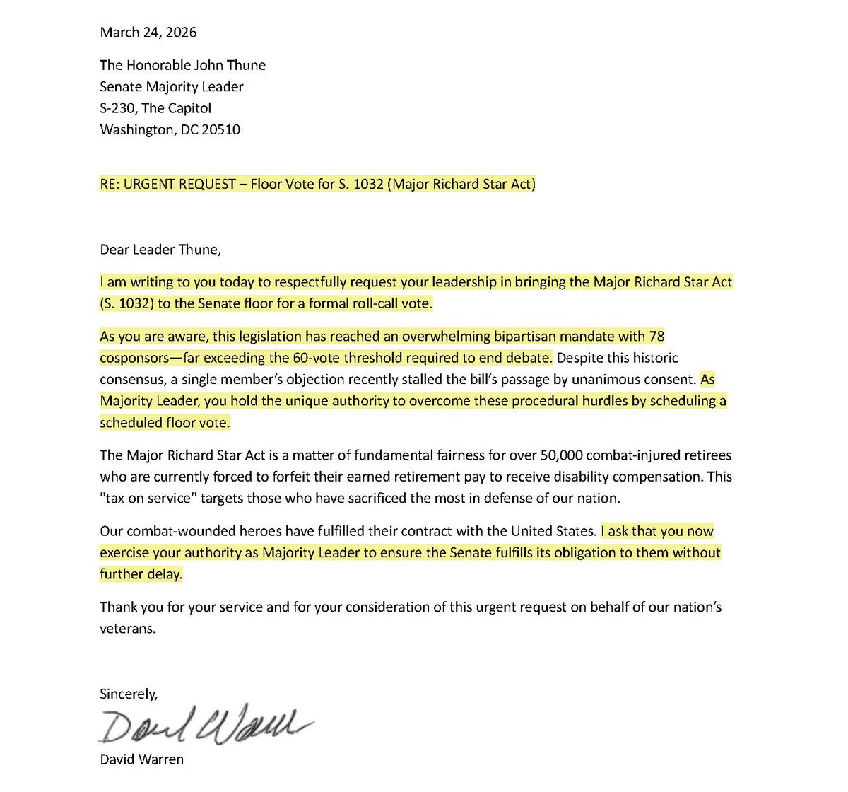 David Warren | Veterans Policy tweet media