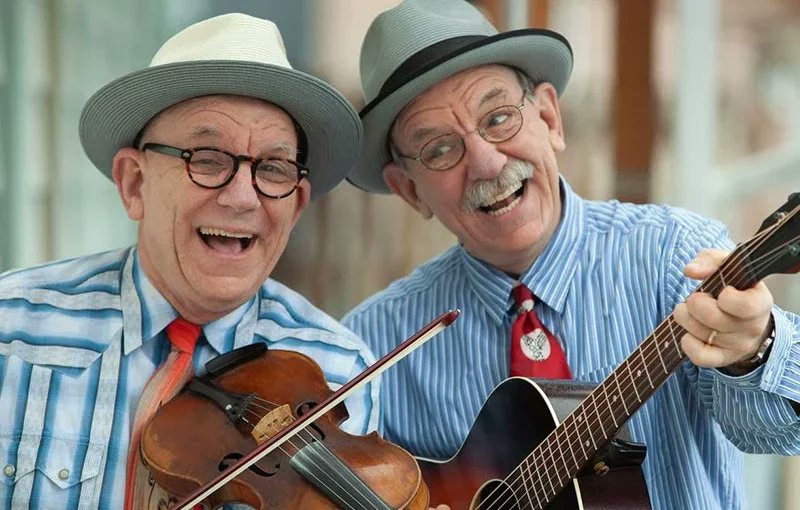SeattleFolklore's tweet photo. (APRIL 11) The Canote Brothers.  Welcome back the old-time music and joyful stage presence of Jere and Greg Canote! These twins sing, play fiddle, guitar, and ukelele, and seem to know ALL the old songs, and play them with an infectious joy and laughter!
https://t.co/C0C5mAAdoi https://t.co/ab049EPv46