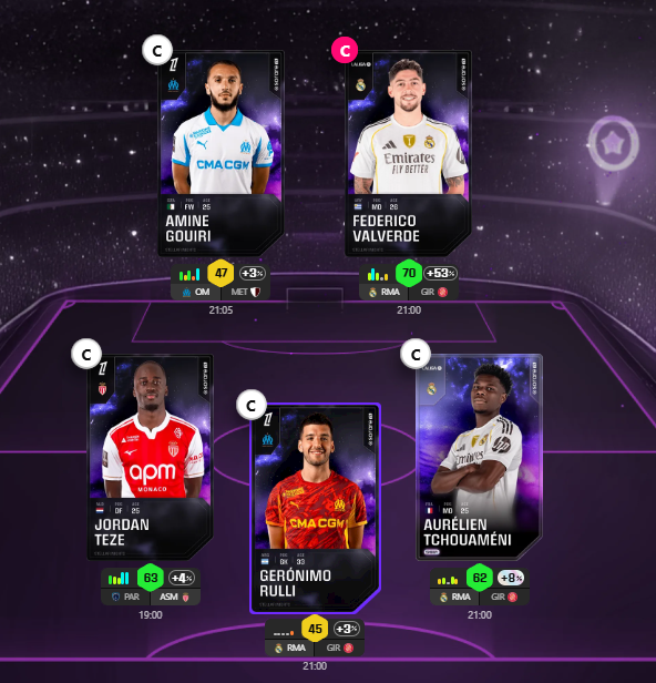 TEAMTANTI's tweet photo. Golovin out ❌
Je cancel et on sort la dernière cartouche ! 😱
Palier 400 pts 🎯
#sorare #sorareset https://t.co/FFCnKFg02r