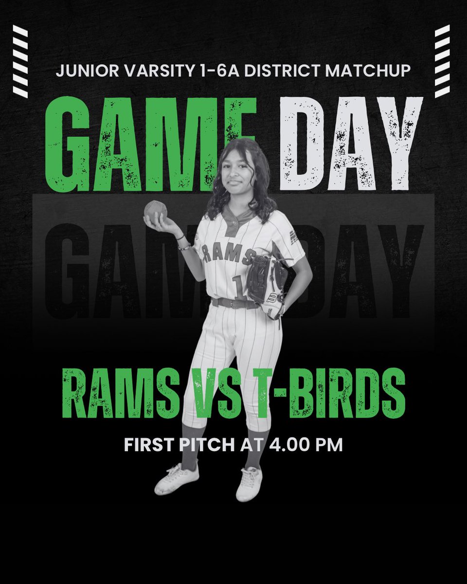 JPolanco01's tweet photo. 🚨🥎GAME DAY🥎🚨
🗓️Friday, April 10
🆚 Coronado Thunderbirds
⏰JV 4:00 pm
📍Coronado High School
#HornsUp 🤘🏽 #GoRams #RamProud #ChampionshipMindset 🐏 https://t.co/hVYyyOTM1F
