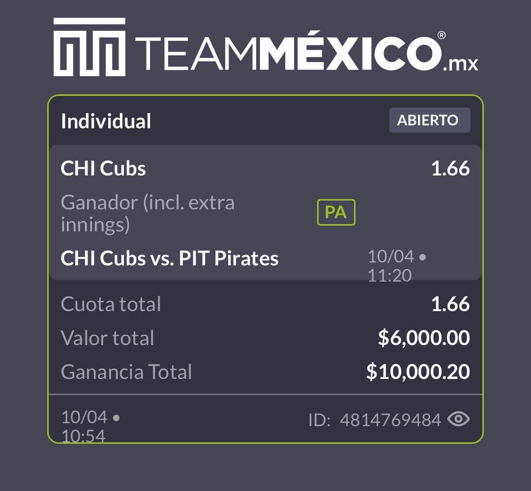 Un Cubs ML para empezar el Viernecito 😮‍💨🍻