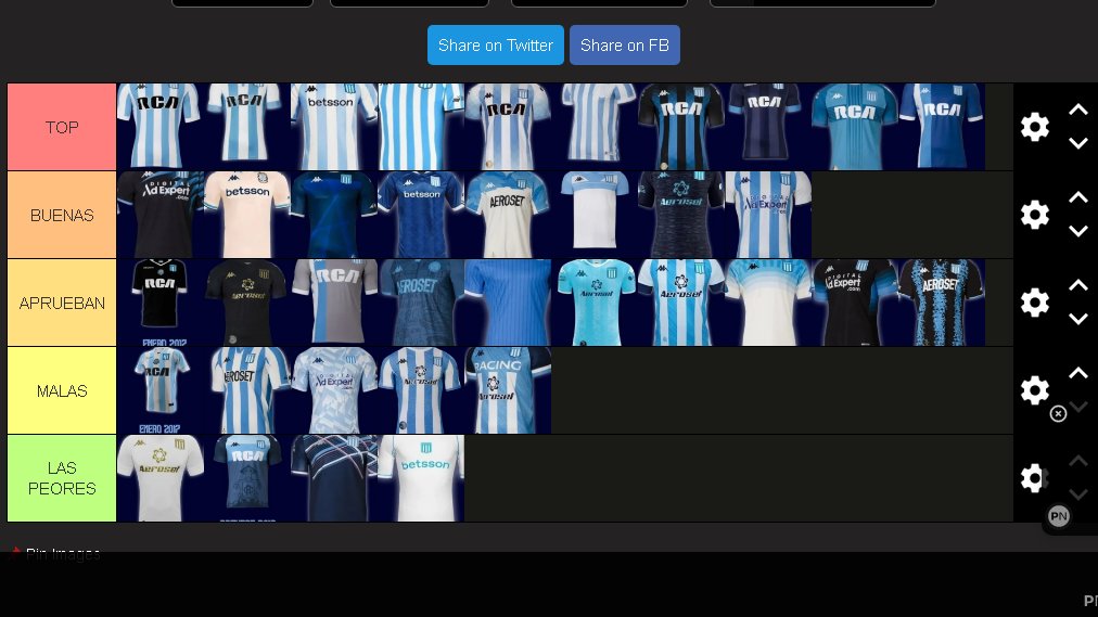 Create a Racing Club Kappa (2017-2025) Tier List 
tiermaker.com/create/racing-… #TierMaker a través de <a href="/TierMaker/">TierMaker</a>
