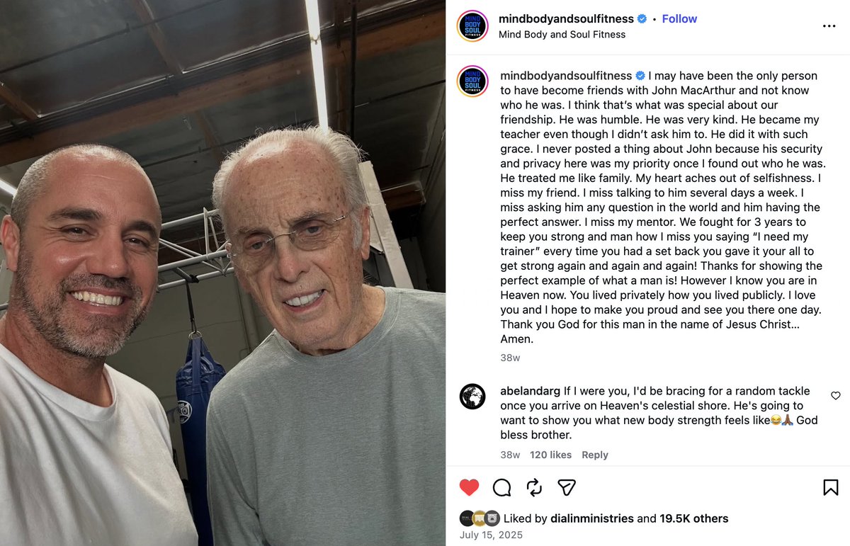 CadenColson's tweet photo. @ReformedDoc This is originally from Mind Body and Soul Fitness on Instagram. Thanks for sharing the sweet story. https://t.co/XqH4befW7Y