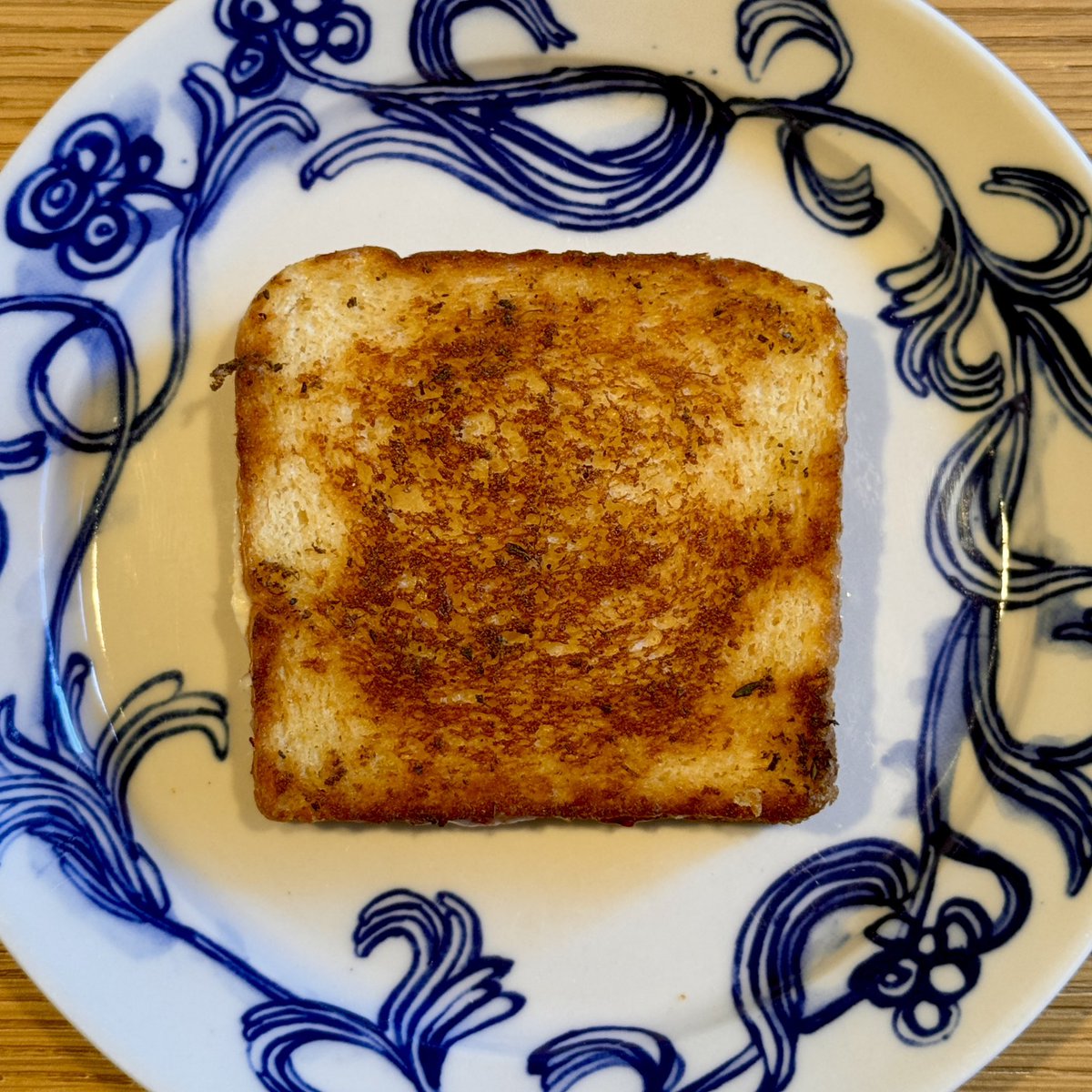 evilwizardbunny's tweet image. goat cheese-raspberry preserves-herb butter grilled cheese today~~