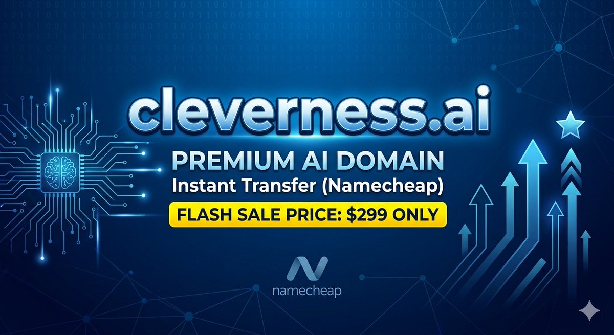 okw_ai's tweet photo. @elonmusk Subject: [FLASH SALE] https://t.co/vbEtytjASw - Premium Asset @ $299 (Instant Transfer)Body:Grab https://t.co/vbEtytjASw for a massive discount! This is a strategic, high-authority domain for any AI startup or SaaS https://t.co/0I9WFNoxmg Terms:
Price: $299 (Fixed - Flash Sale) https://t.co/fEUS2rMEDf