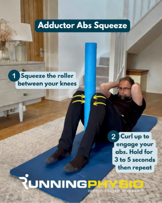 tomgoom's tweet image. Hip adductors and the abdominal muscles work synergistically to help stabilise the trunk and pelvis. Work them both with this exercise, a nice option for Adductor Related Groin Pain.