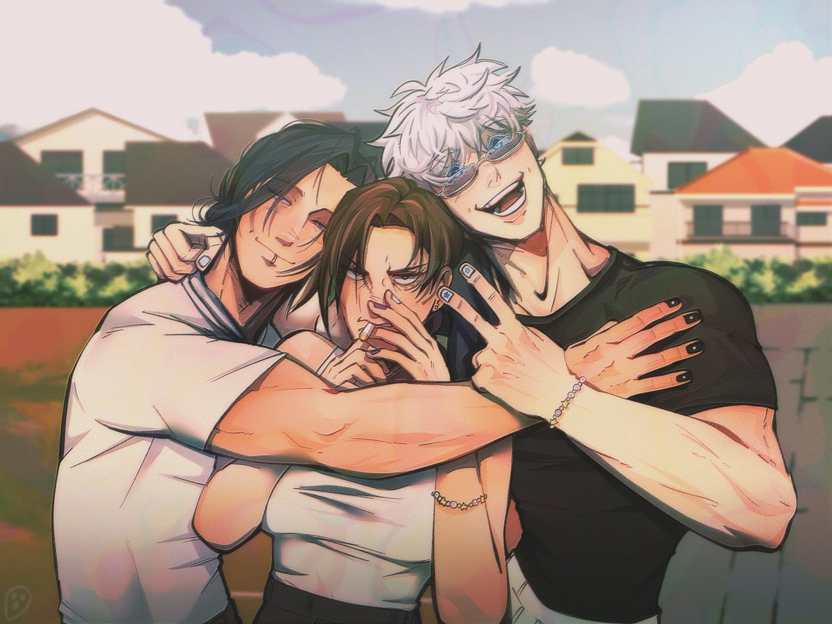 gravestonecity's tweet image. teachers of jujutsu tech 🙂‍↕️ #sashisu