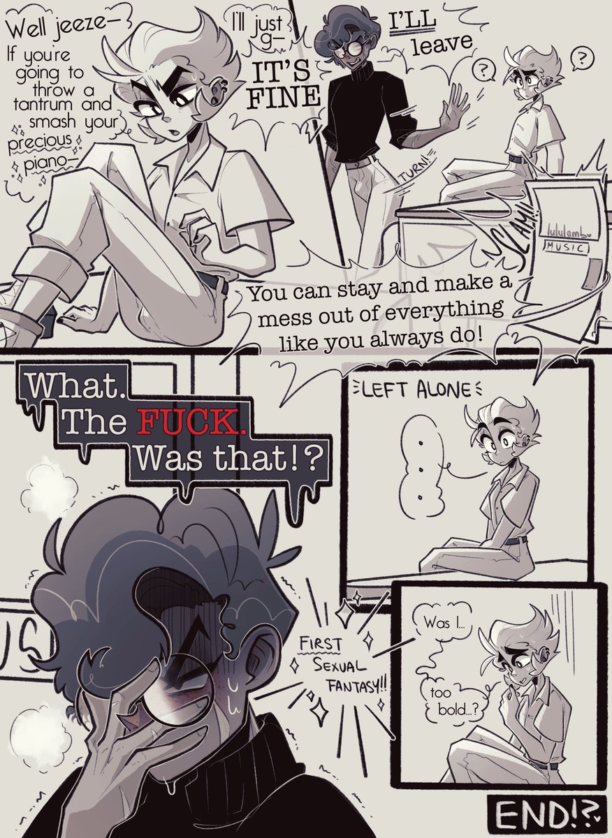 HERE IT IS! 
The last two pages of my little #RadioApple Teacher AU!

Well... some of you DID guess how this was going to end LOL

But perhaps it's not truly the END~ I do want to do more of this AU soon!!