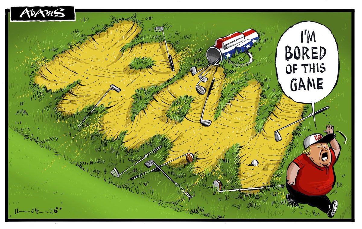 Cartoon4sale's tweet image. Christian Adams @Adamstoon1 #Trump #IranWar‌ #Ceasefire  #Hürmüz  #امن_کا_سفیر_پاکستان  #USMasters #Masters #Golf @Telegraph – political cartoon gallery in London original-political-cartoon.com