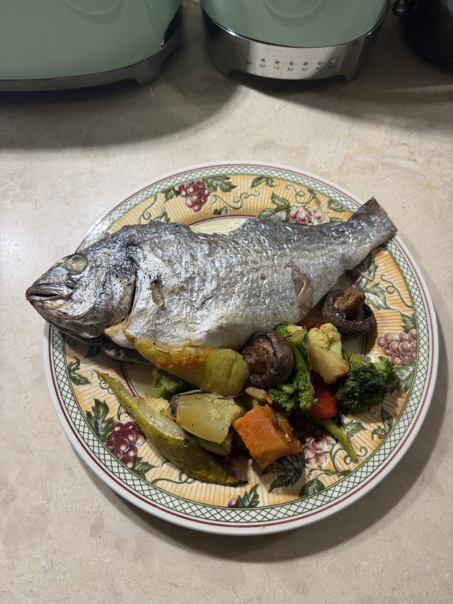 Ужин🍽️🐟🥦🥕🤤