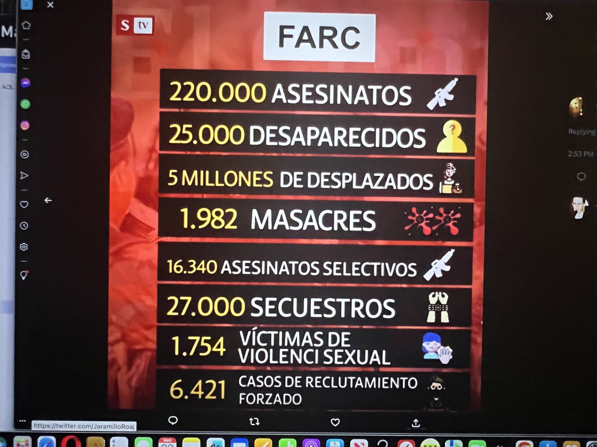 res1a41u's tweet image. Mientras,Alvaro/Santiago Uribe,tienen mas de 30 años de persecución politica/judicial,sin vencimiento de términos. Secuestraridado de la FART, total impunidad, premio de curules en el congreso, nada de restitución, PetroM19 Presidente. Que tal esta justicia malparida de Colombia?