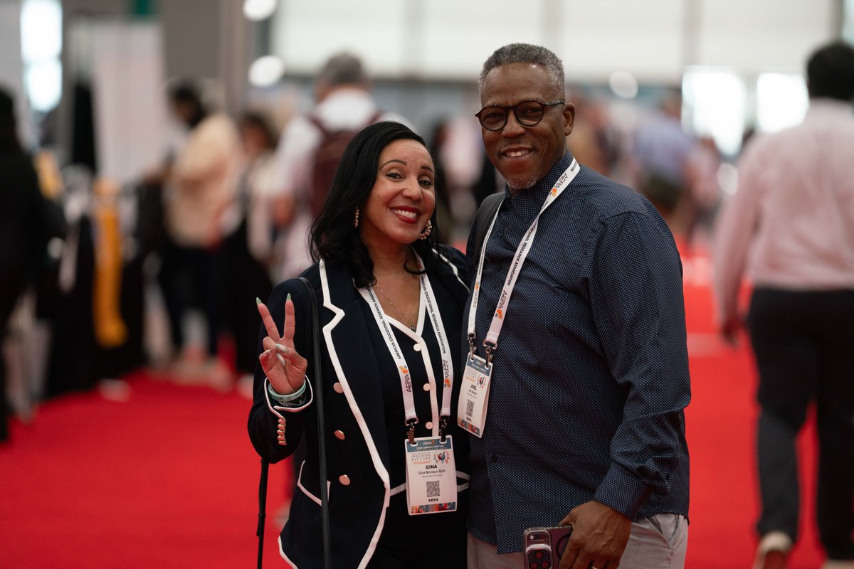 AERA_EdResearch's tweet image. Day 2 highlights from #AERA2026 included the AERA Distinguished Lecture, the Awards Luncheon, and the opening of the Exhibit Hall!