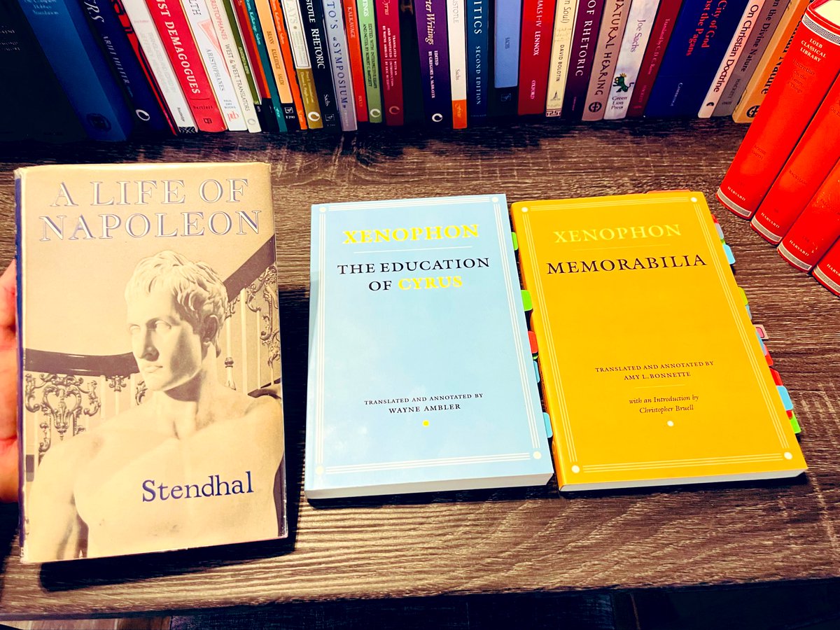 Athens_Stranger's tweet photo. Stendhal’s Life of Napoleon is easily among “the great books” and worth every man’s time

And much like Plutarch’s paralleling of great lives, I encourage people to read Stendhal’s Napoleon with Xenophon’s Education of Cyrus — then add to the parallel his Socrates in Memorabilia https://t.co/3fD555Yby6