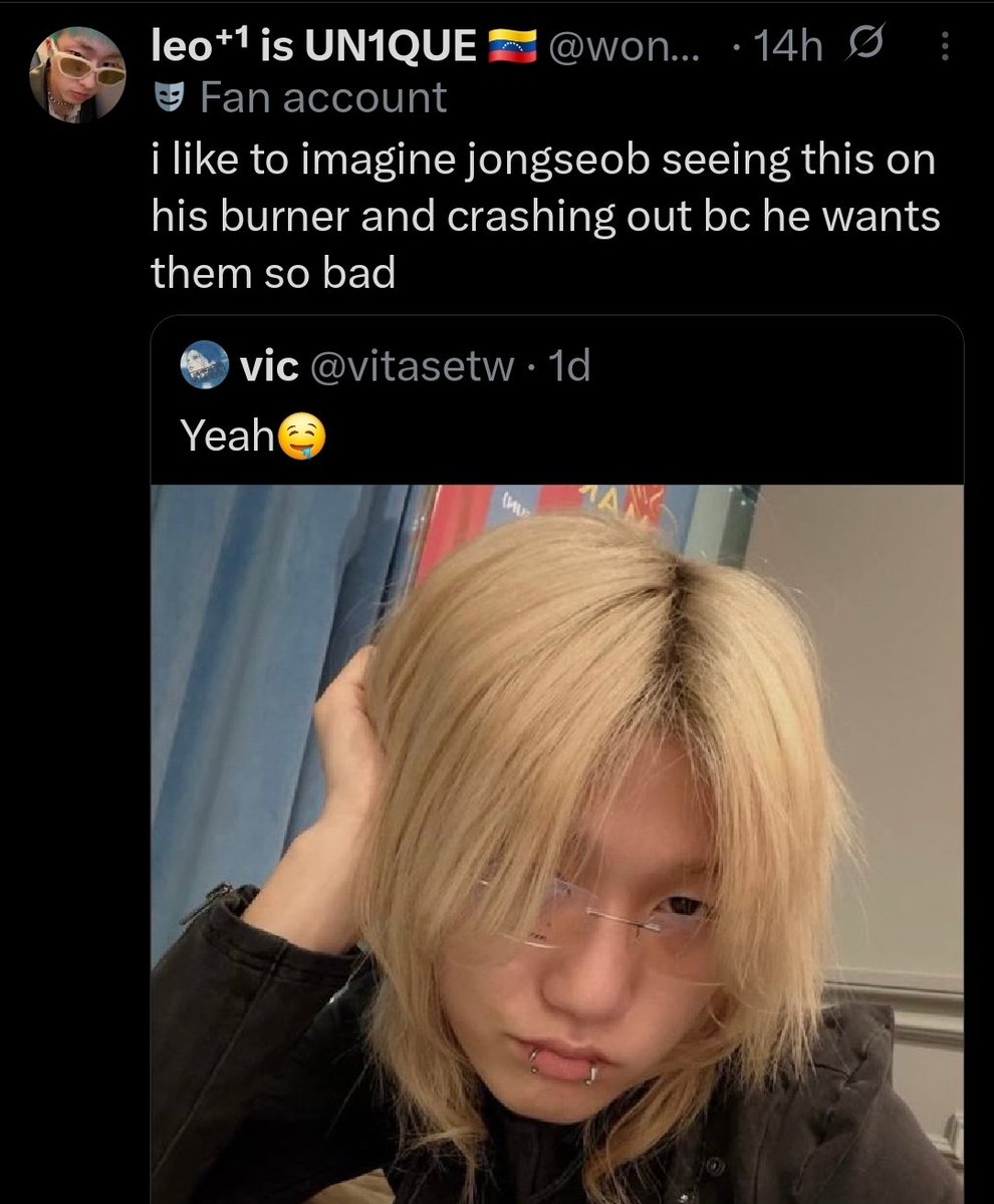 minnibubbles_'s tweet image. i didn't notice the piercings i thought this was a selfcest tweet #oops #theythemjongseob
