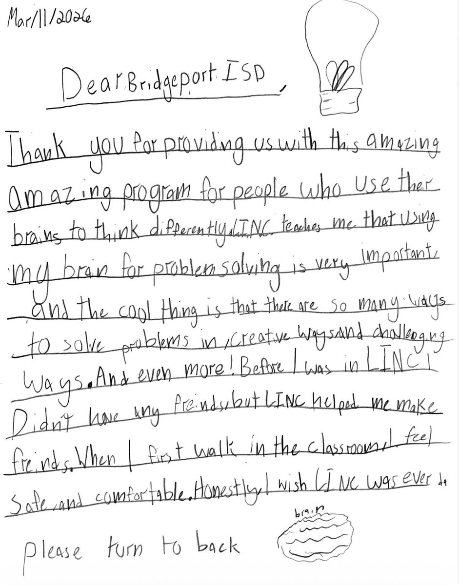 BISD_LINC's tweet photo. Dear Bridgeport ISD...
#whyGT #GTweek #gtawarenessweek https://t.co/MLjrSbJXTq