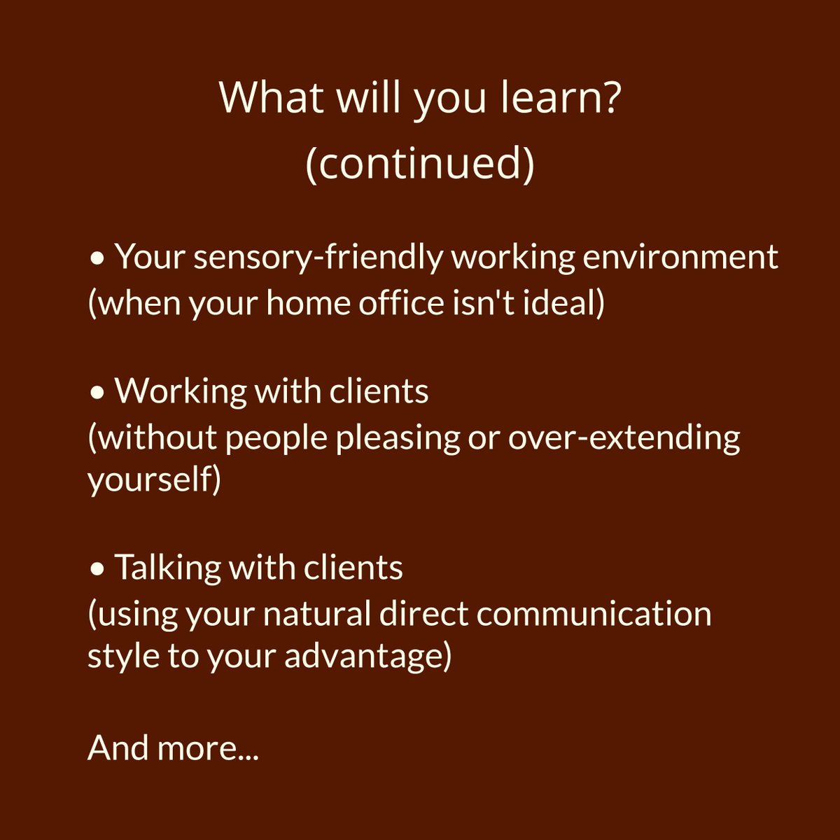 hmm_cook's tweet image. Build a sustainable, resilient business that works WITH your Autistic/AuDHD brain—without sacrificing your health, integrity, or profit.

A course for Autistic &amp;amp; AuDHD solopreneurs, small-business owners, and freelancers.

autismchrysalis.com/alchemy

#ActuallyAutistic #AuDHD