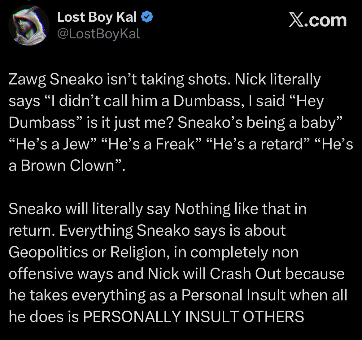 Lost Boy Kal tweet media