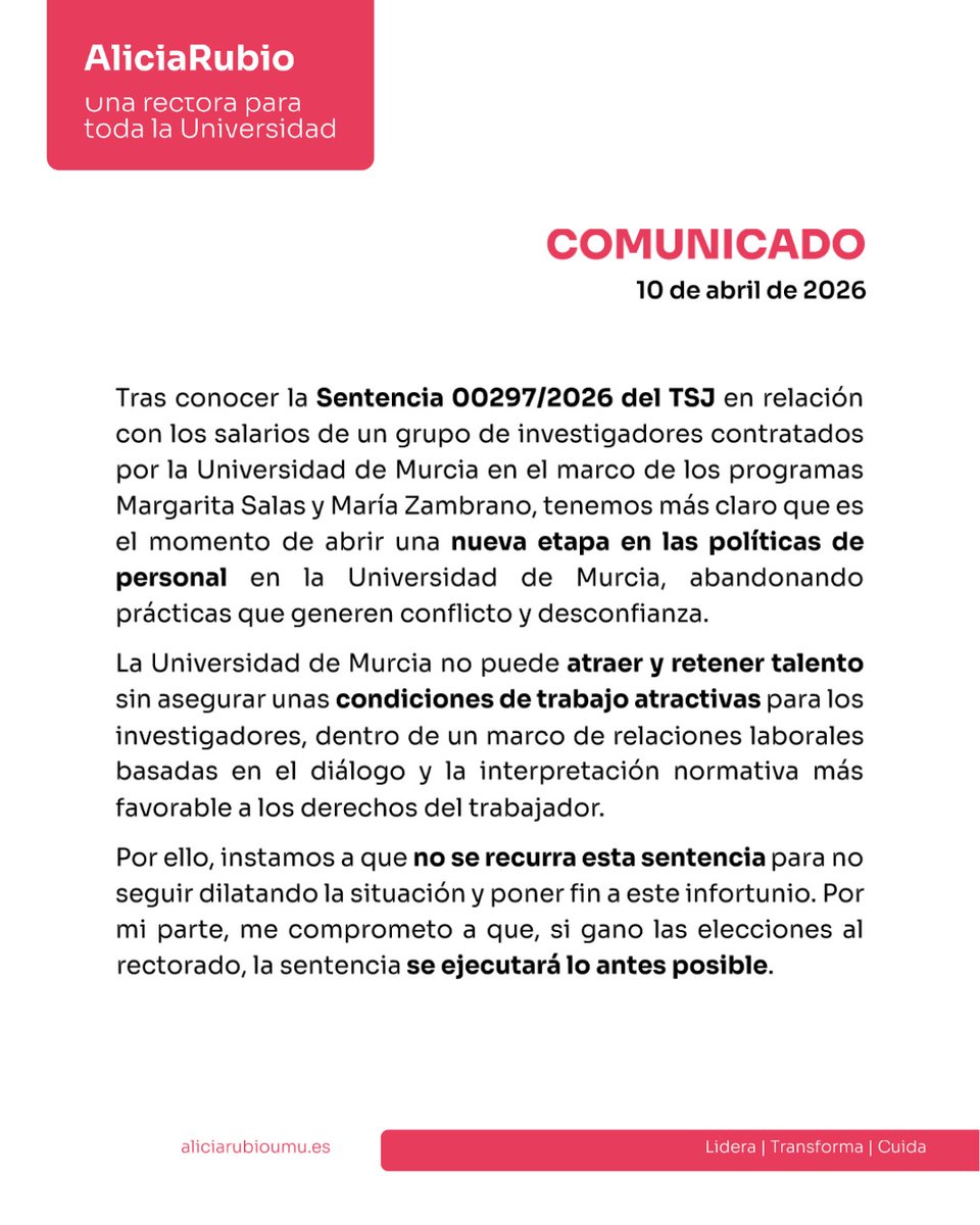 Alicia Rubio Bañón tweet media