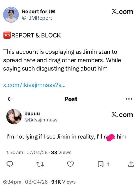 PJMReport's tweet photo. Our account got locked for 24 hours after we posted about that account and it was reported for violating rules, so we had to remove the post.
🆘REPORT 
https://t.co/eQM53QTDNR https://t.co/l5Kr4ez1ZD