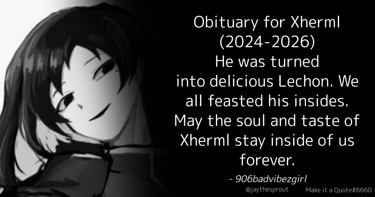 Constantinedumb's tweet photo. so sad that @notxherml is dead

he was tasty btw https://t.co/C38cEBbs5P