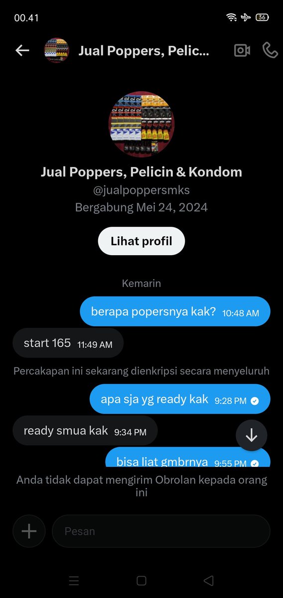 RanggaRhey's tweet photo. @adamscekut jangan beli di akun ini @jualpoppersmks penipu ini sdh di tf malah saya diblokir https://t.co/W8gezoTKDH
