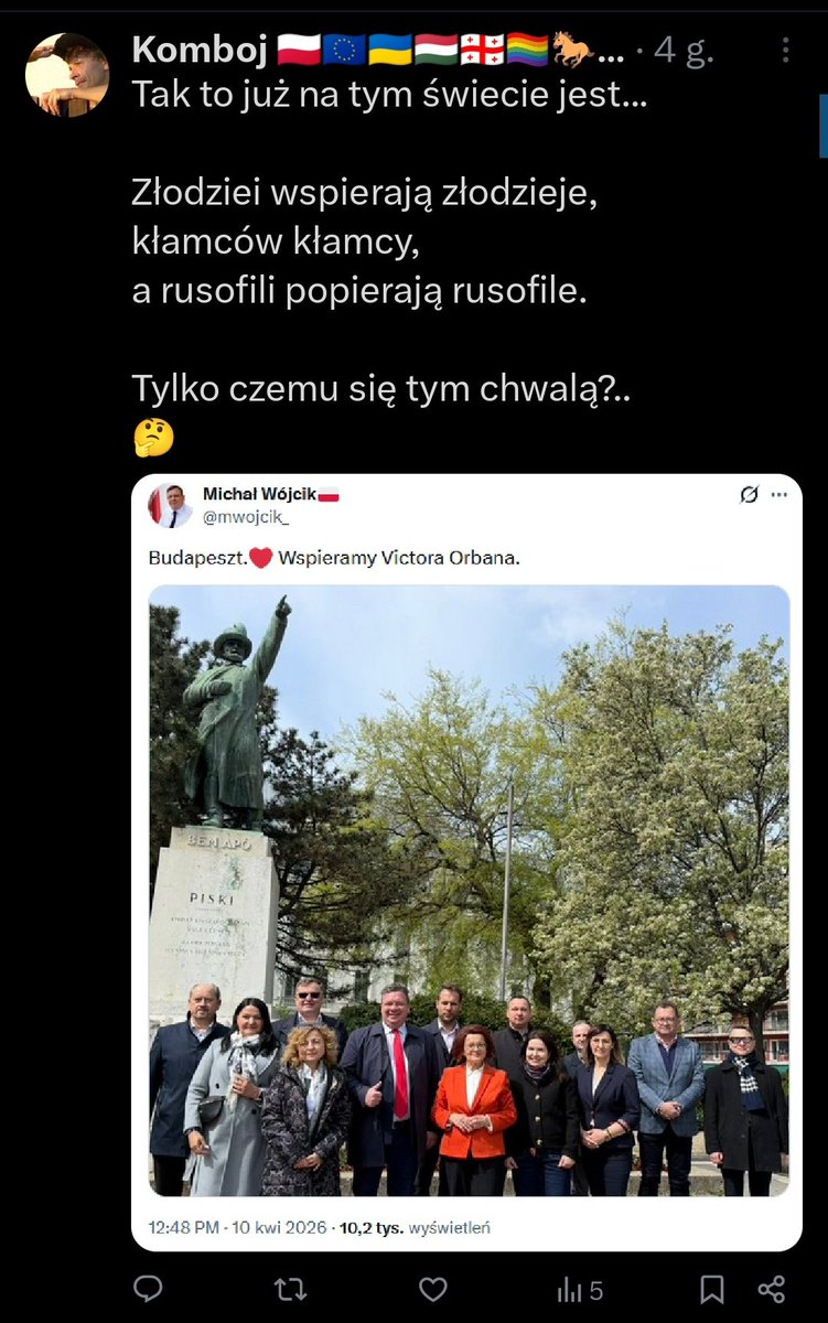 Komboj 🇵🇱🇪🇺🇺🇦🇭🇺🇬🇪🏳️‍🌈🐎🐕#FFF tweet media