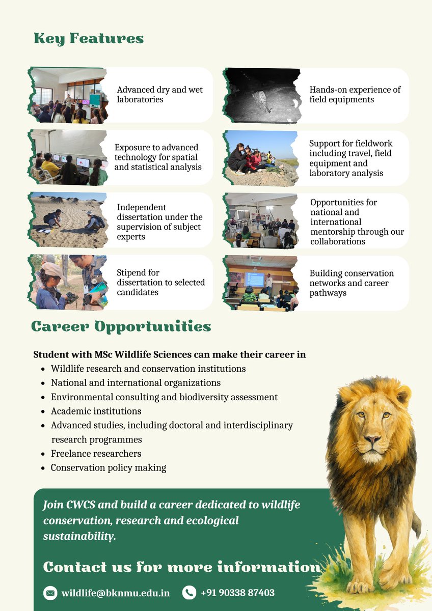 Center for Wildlife & Conservation Studies tweet media